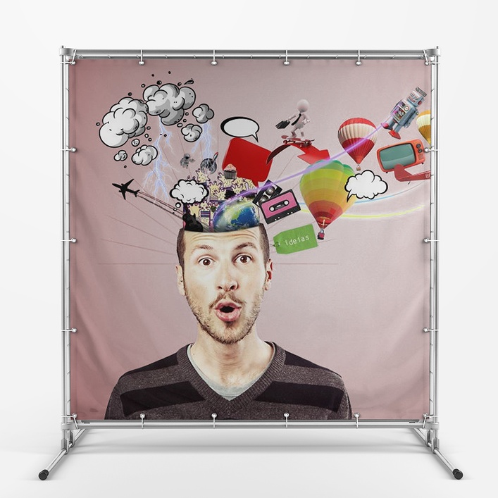 BACKDROP COM ESTRUTURA 200 X 200