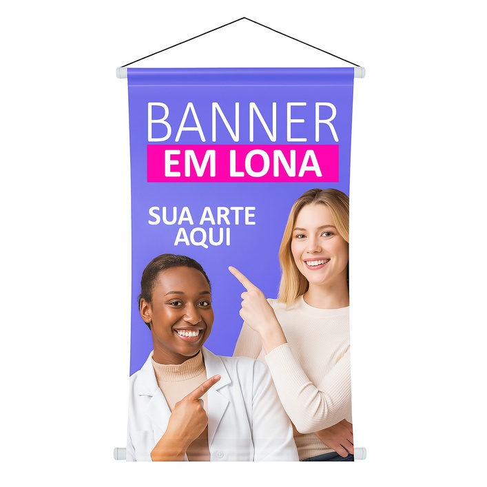 BANNER EM LONA 090 X 120