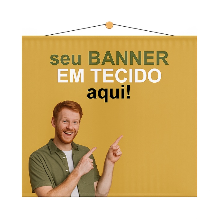 BANNER EM TECIDO 100 X 100